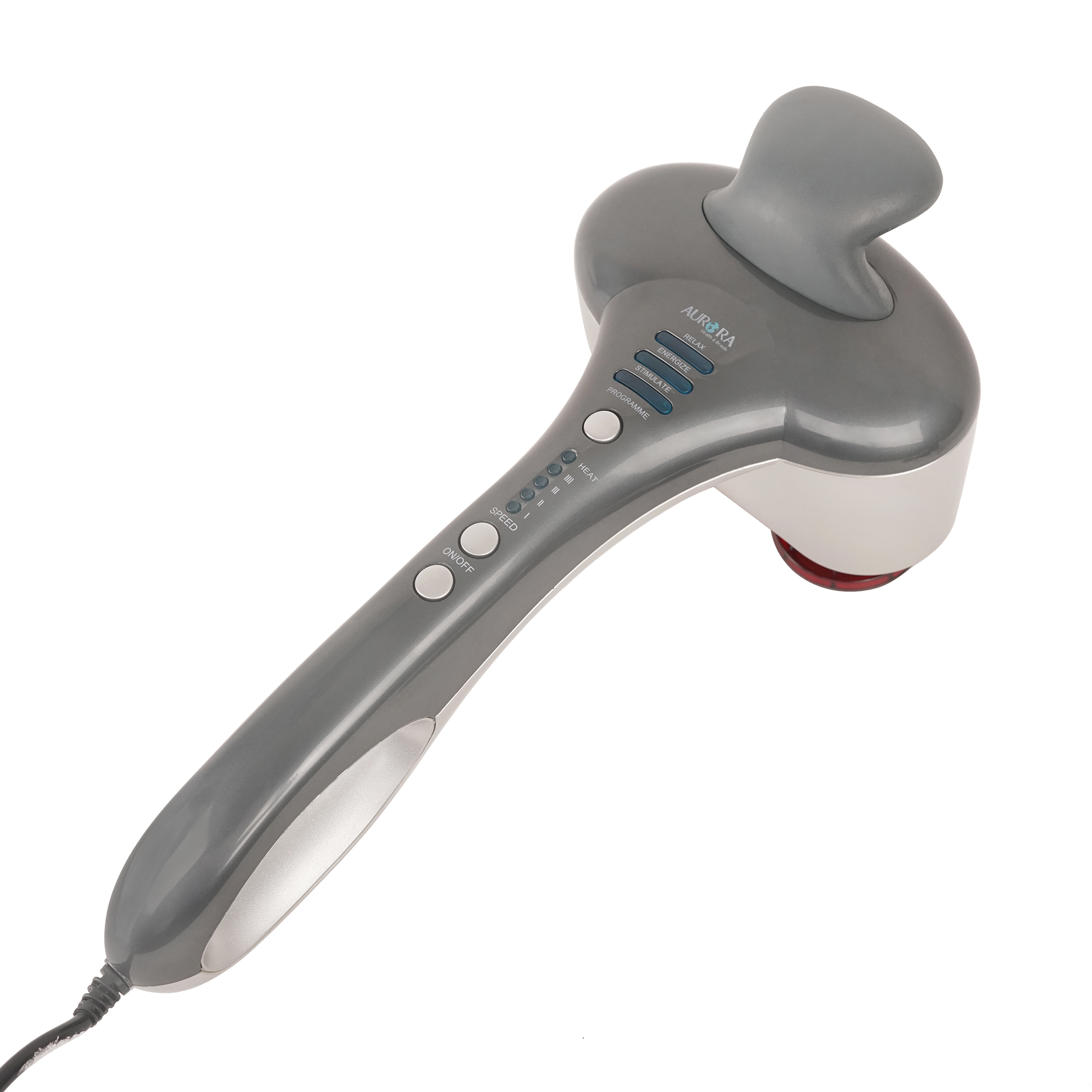 Brookstone MAX Massager Red Dual Node 5 Speed 3 Program Percussion